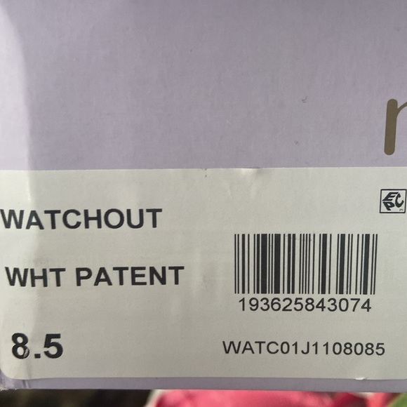 White Open Toe Block Cork Heel New Patent Leather Madden Girl Wedges size 9 - Picture 6 of 6